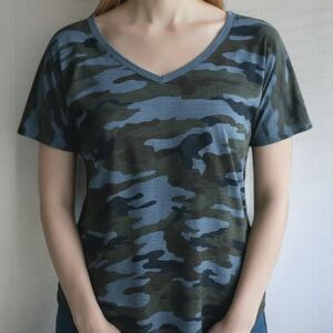 Dylan  Urban Norm Core Short Sleeve Blue Camo Tee~$75